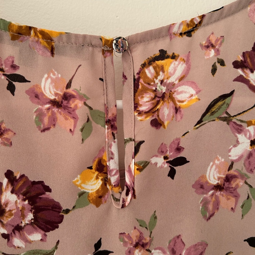 Alice Blue Floral Blouse - Rose and Burgundy - Picture 6 of 7